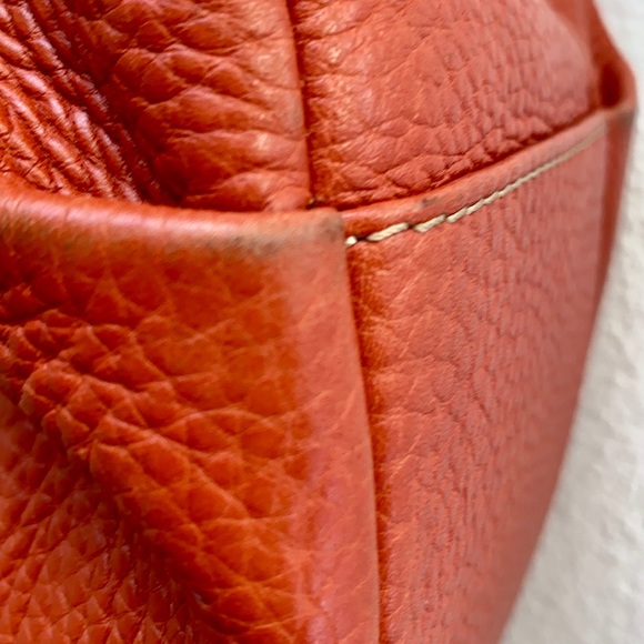 Bogner orange leather Bag and Wallet. - Picture 3 of 16